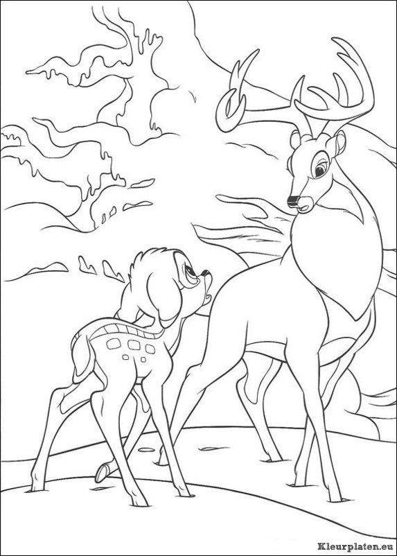 Bambi 2 kleurplaten