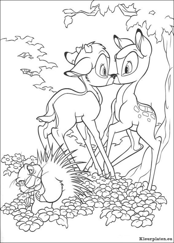 Bambi 2 kleurplaten