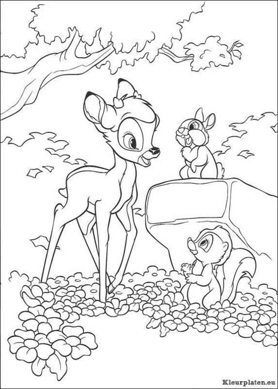 Bambi 2 kleurplaten