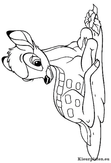 Bambi kleurplaten