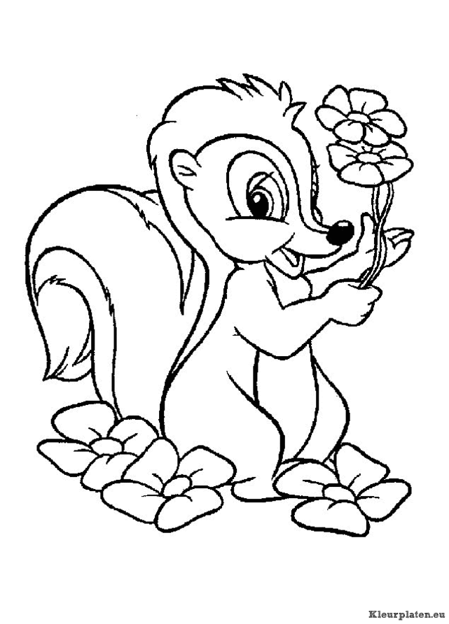 Bambi kleurplaten