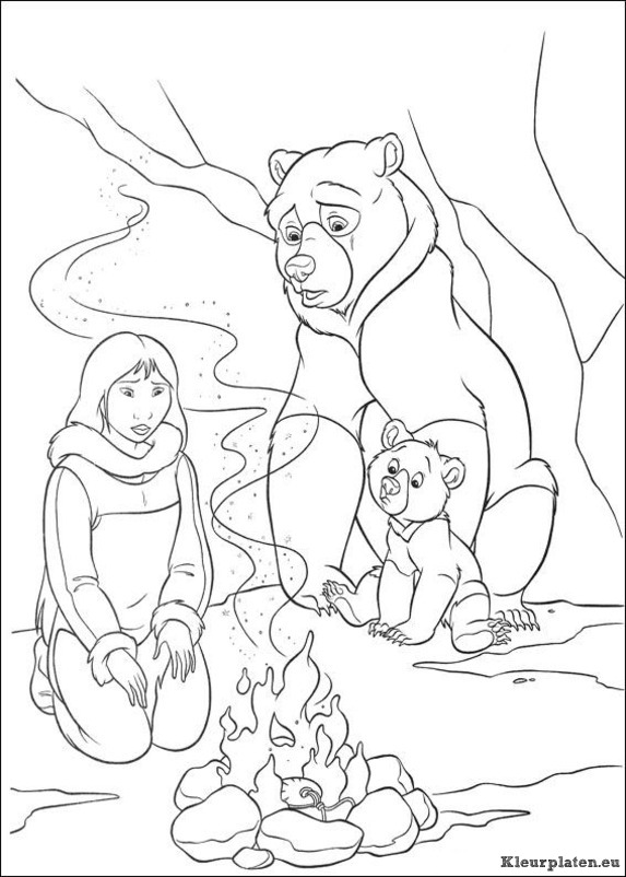 Brother bear 2 kleurplaten