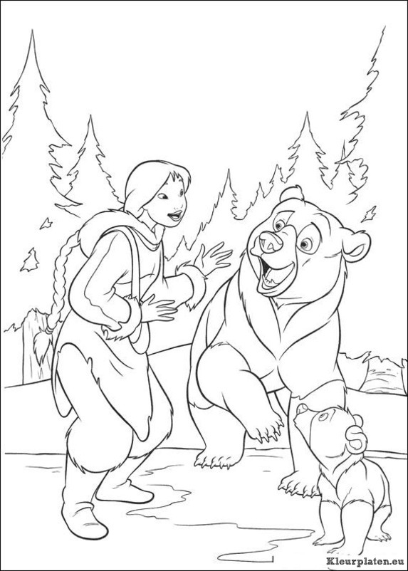 Brother bear 2 kleurplaten
