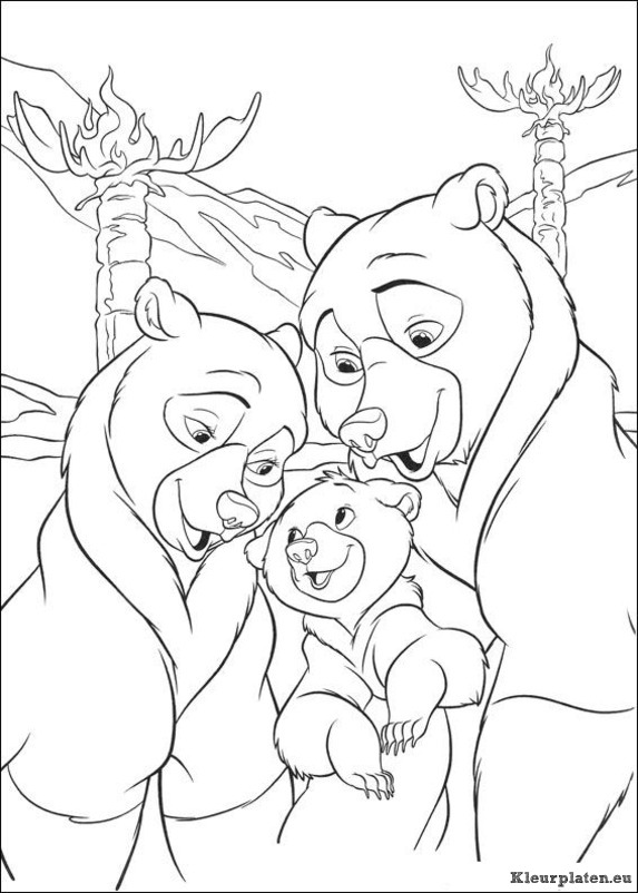 Brother bear 2 kleurplaten