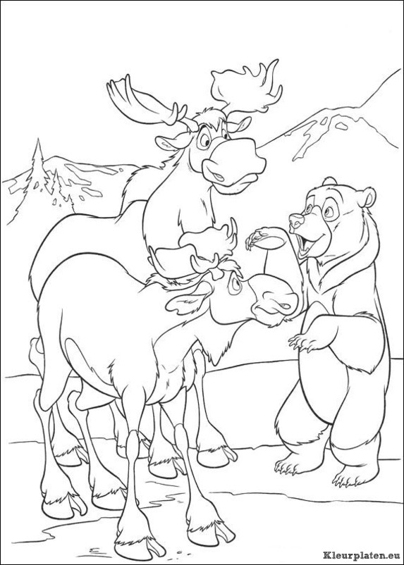 Brother bear 2 kleurplaten