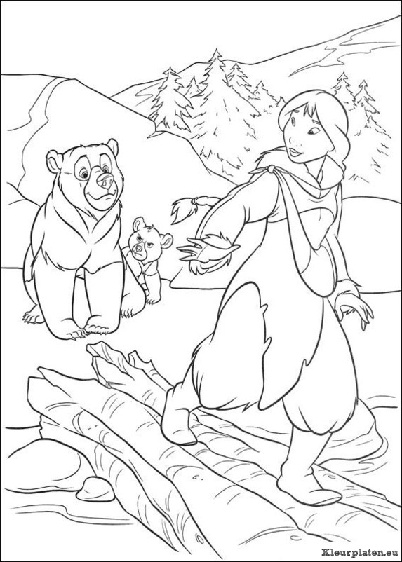 Brother bear 2 kleurplaten