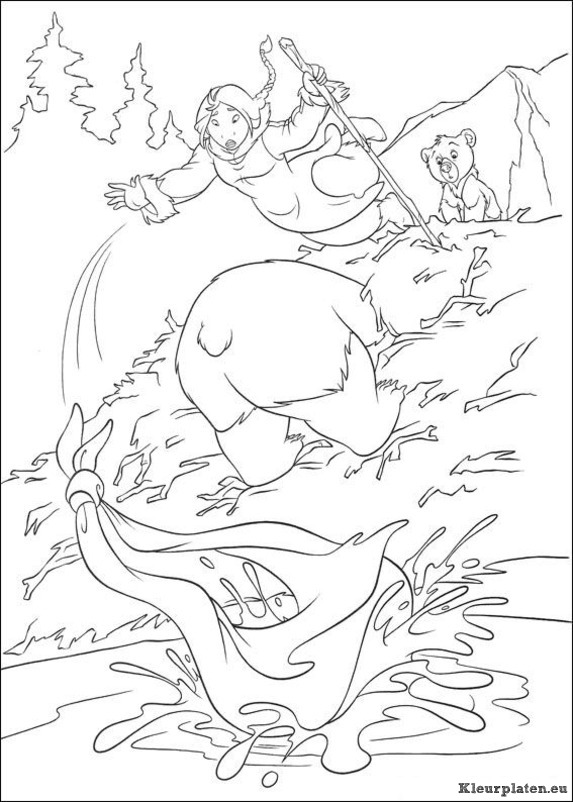 Brother bear 2 kleurplaten