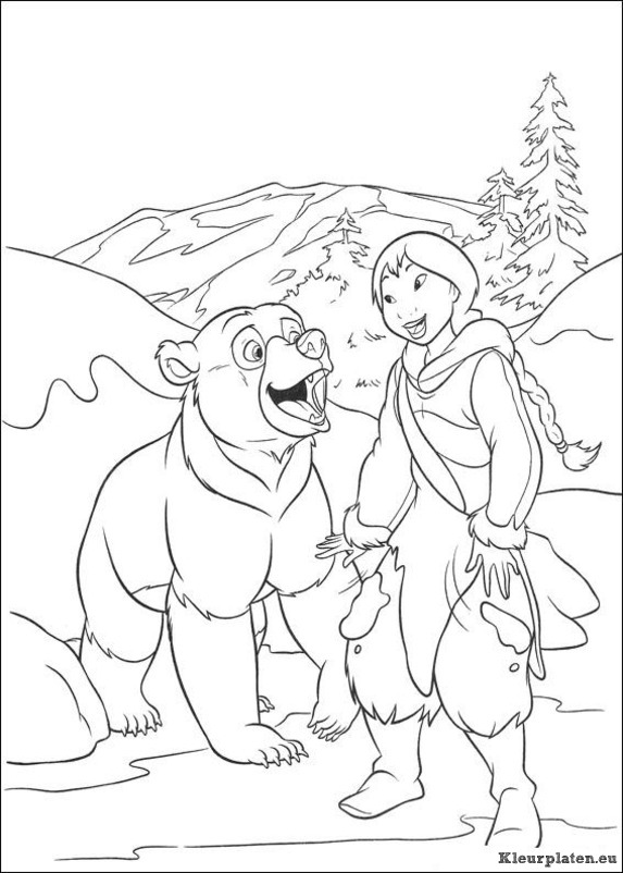 Brother bear 2 kleurplaten