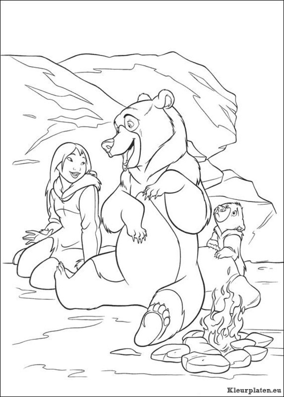 Brother bear 2 kleurplaten