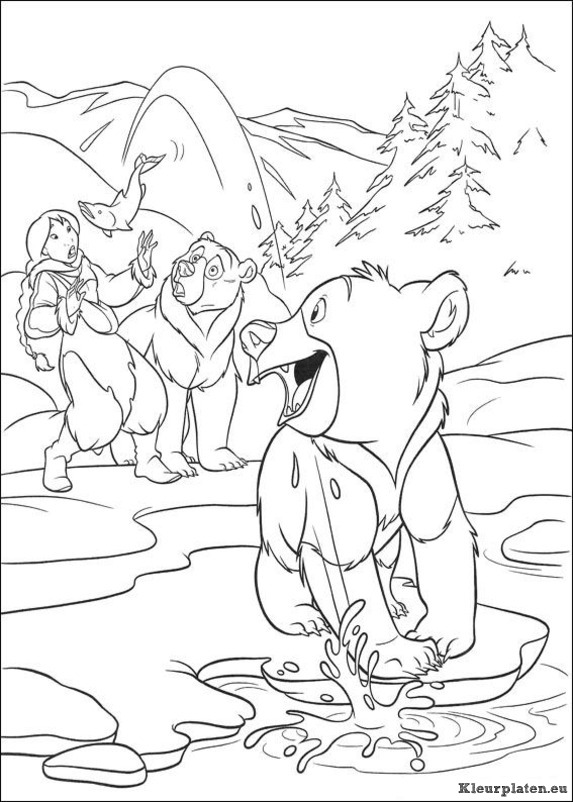 Brother bear 2 kleurplaten