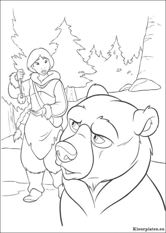 Brother bear 2 kleurplaten