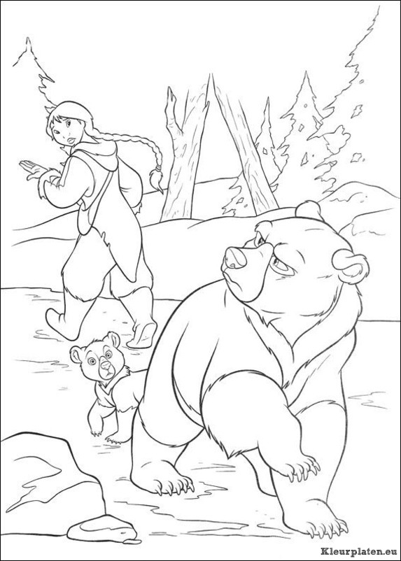 Brother bear 2 kleurplaten
