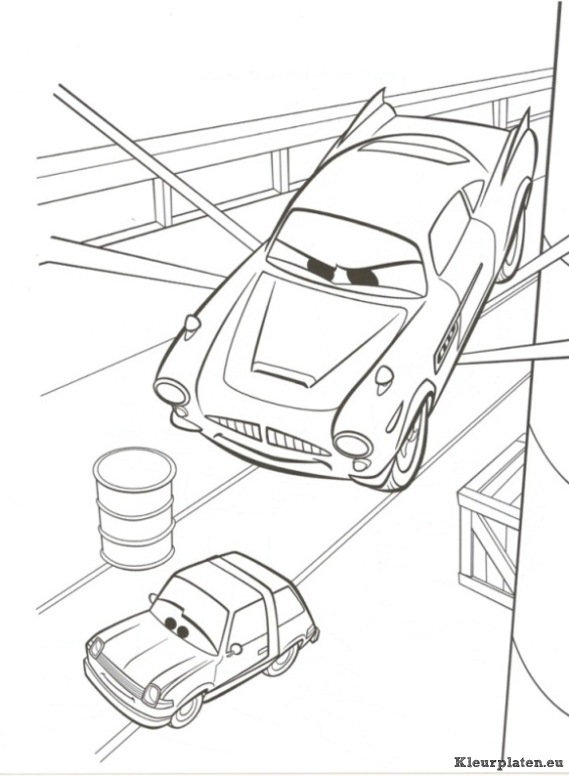 Cars 2 kleurplaten