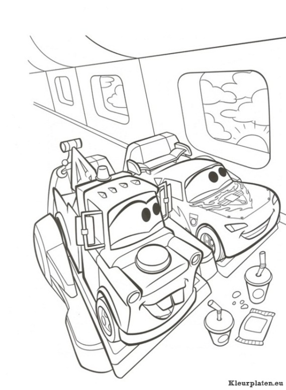 Cars 2 kleurplaten
