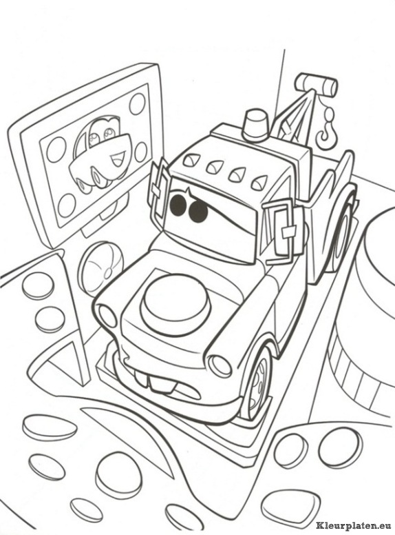Cars 2 kleurplaten