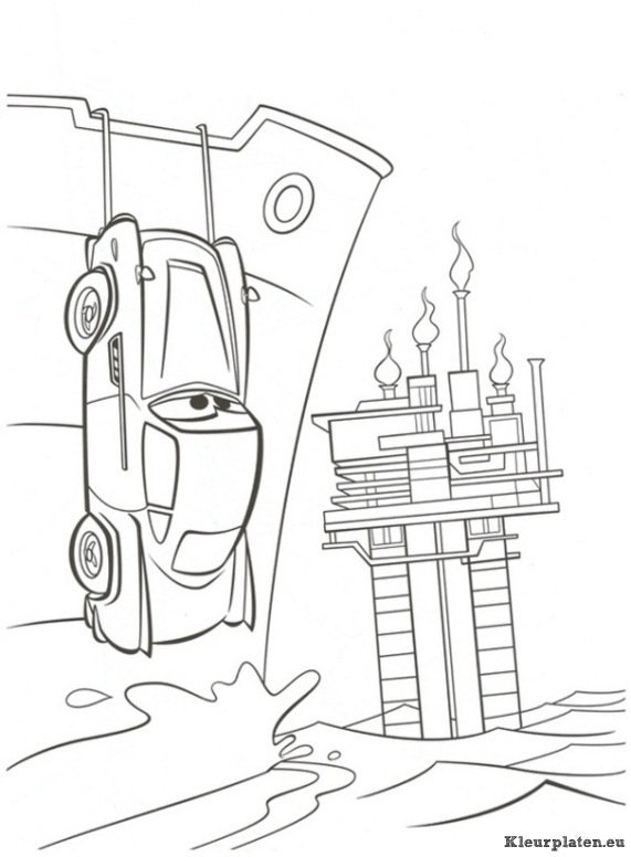 Cars 2 kleurplaten