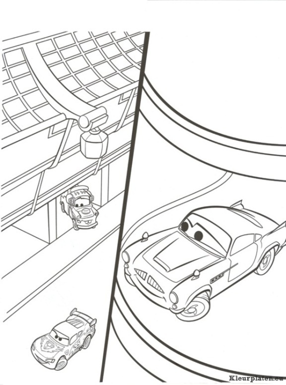 Cars 2 kleurplaten
