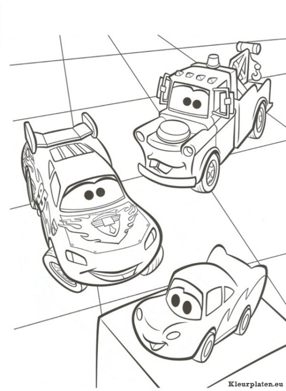 Cars 2 kleurplaten