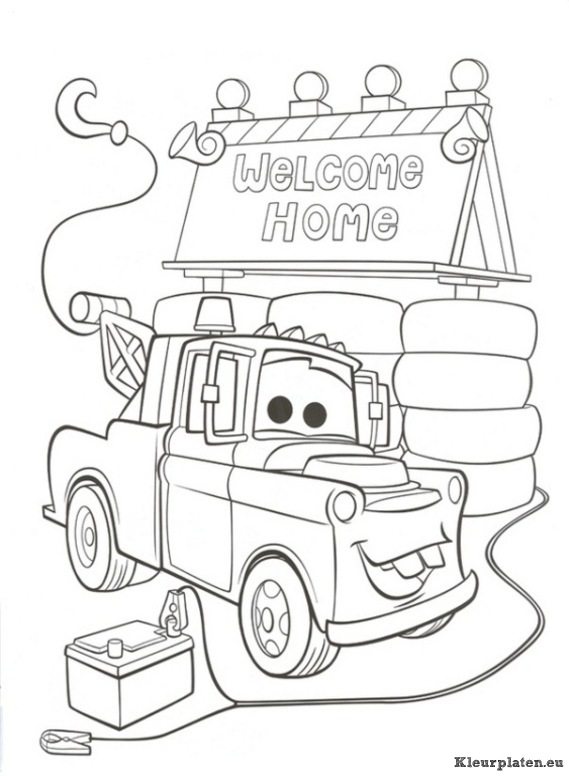 Cars 2 kleurplaten