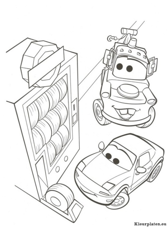 Cars 2 kleurplaten