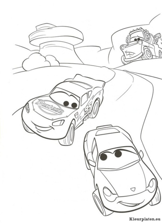 Cars 2 kleurplaten