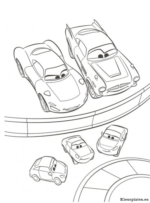 Cars 2 kleurplaten