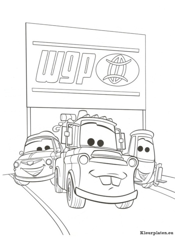 Cars 2 kleurplaten