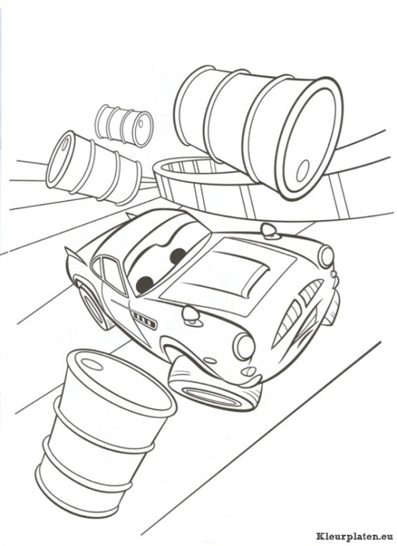 Cars 2 kleurplaten