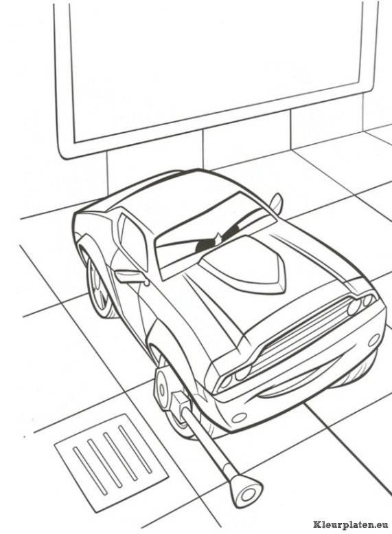 Cars 2 kleurplaten