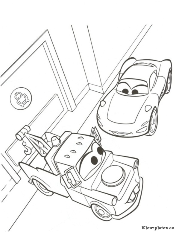 Cars 2 kleurplaten