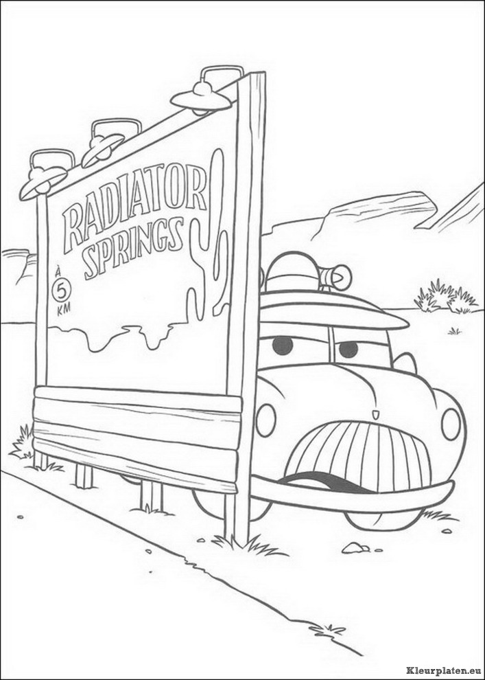 Cars kleurplaten