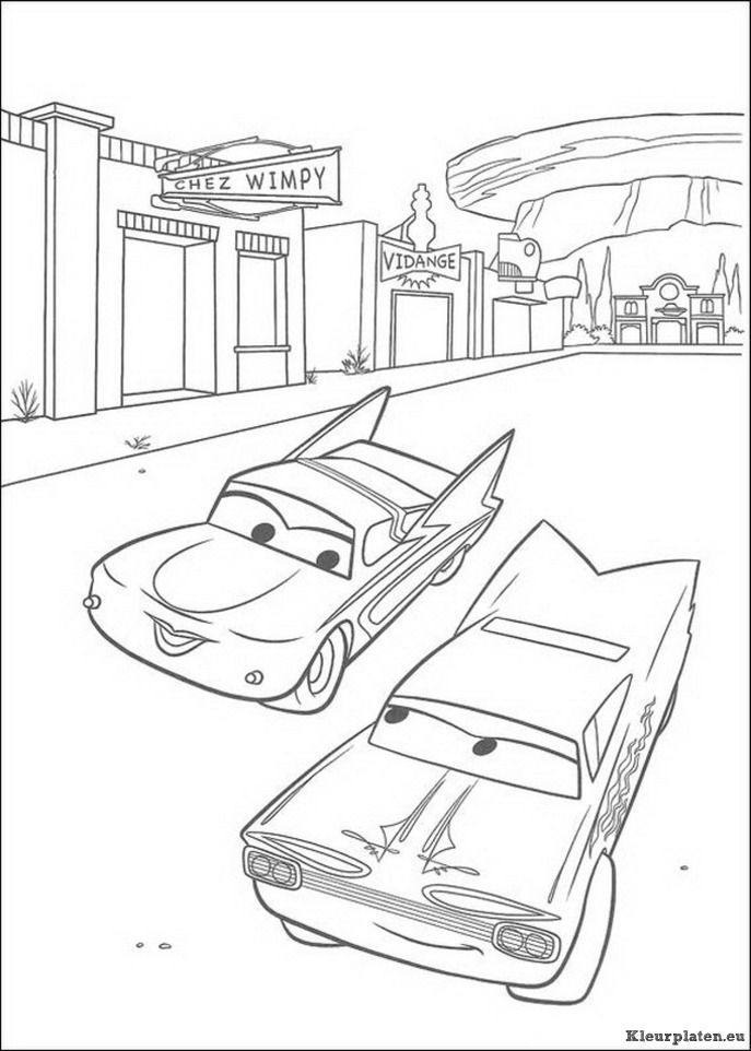 Cars kleurplaten