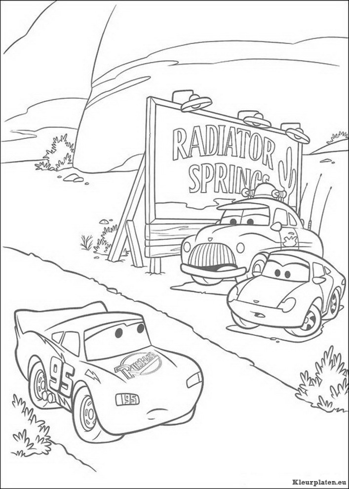 Cars kleurplaten