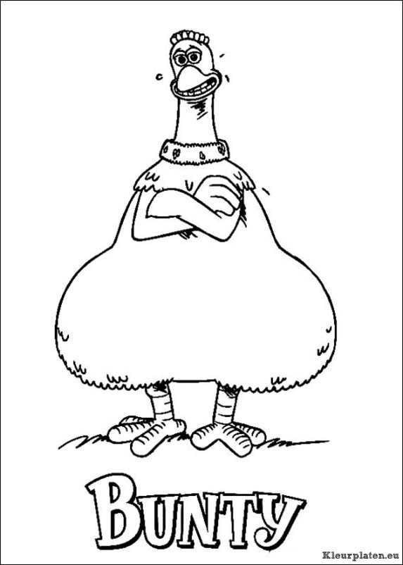 Chicken run kleurplaten