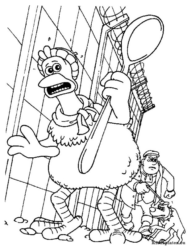 Chicken run kleurplaten