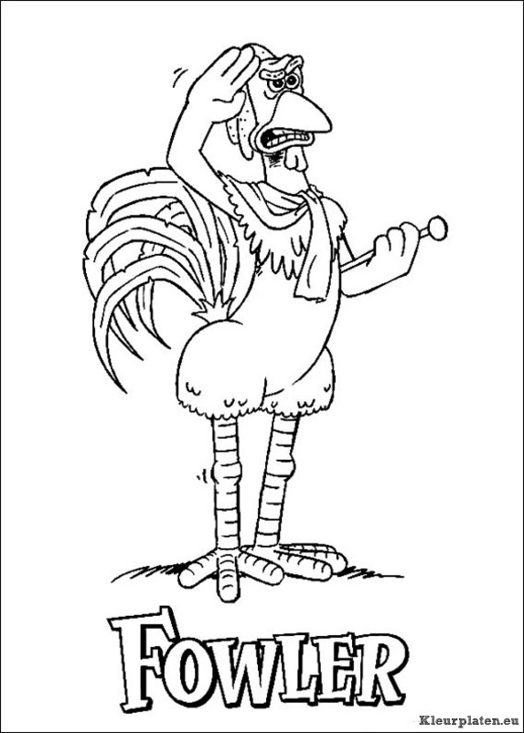 Chicken run kleurplaten