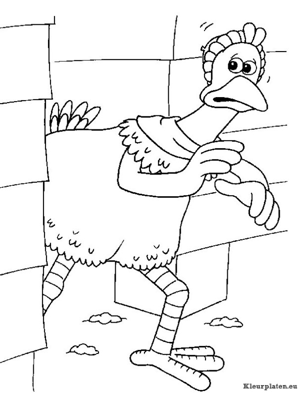 Chicken run kleurplaten