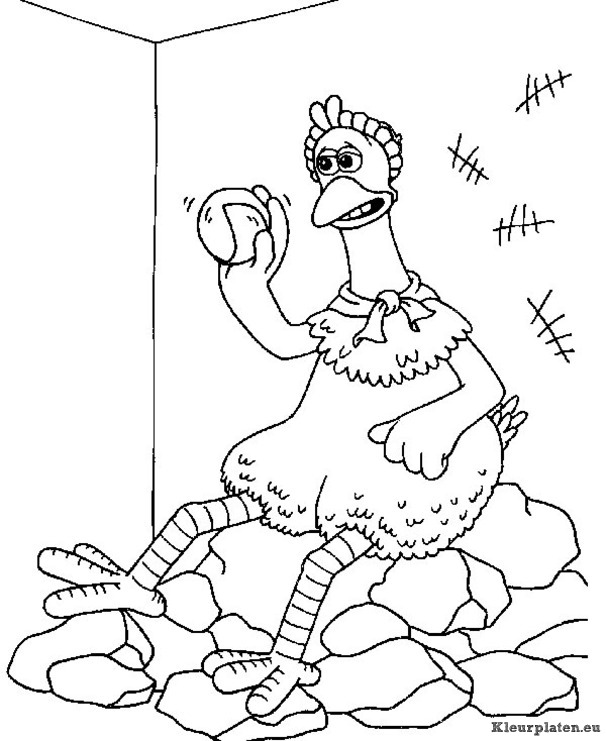 Chicken run kleurplaten