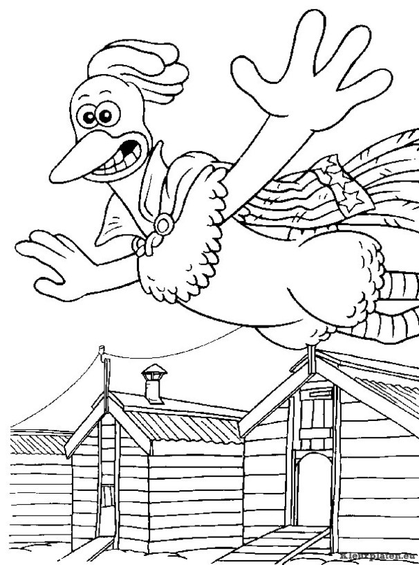 Chicken run kleurplaten