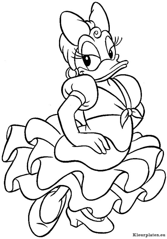 Donald duck kleurplaten