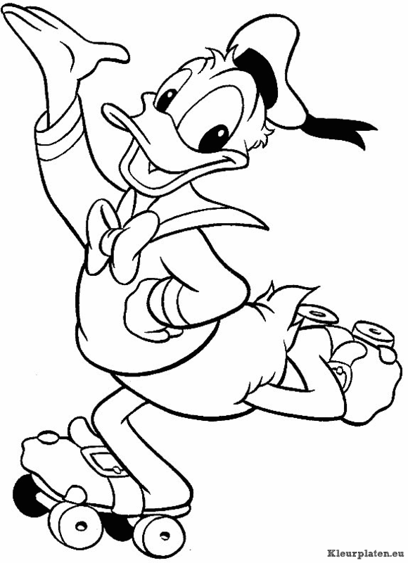 Donald duck kleurplaten