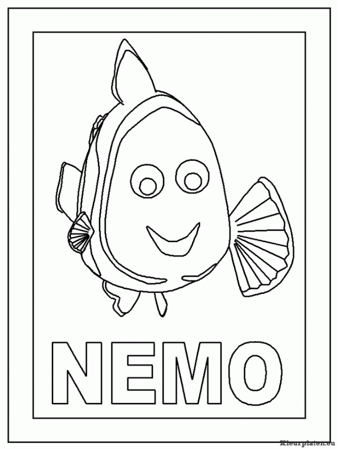 Finding nemo kleurplaten