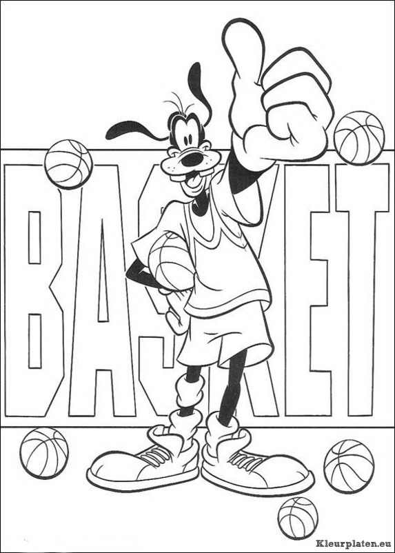 Goofy kleurplaten