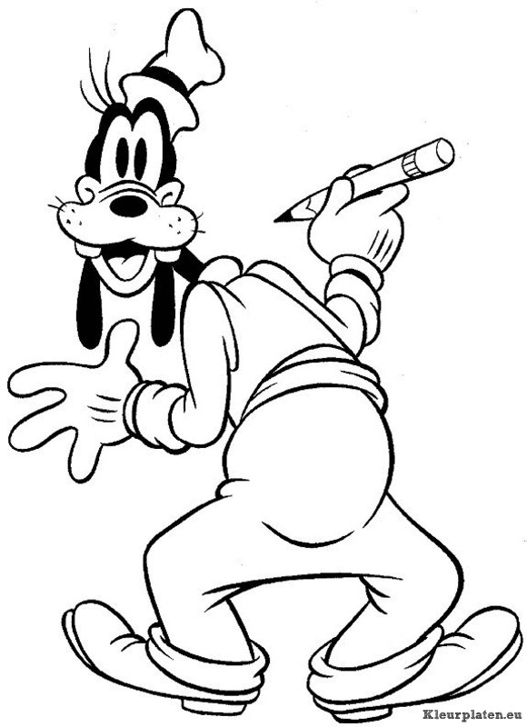 Goofy kleurplaat