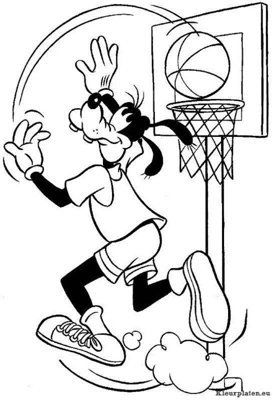 Goofy kleurplaten
