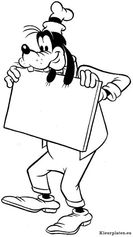 Goofy kleurplaten
