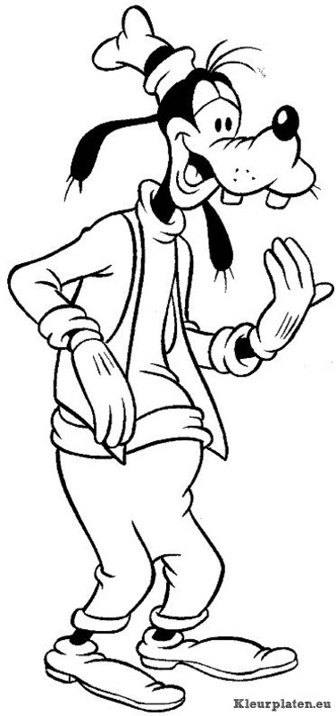 Goofy kleurplaten
