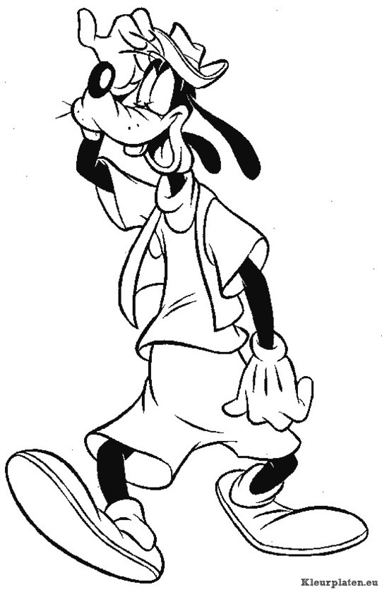 Goofy kleurplaat