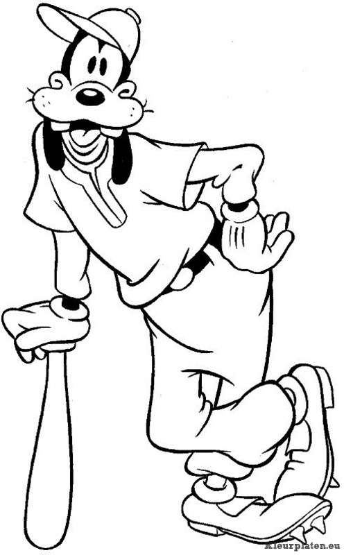 Goofy kleurplaten