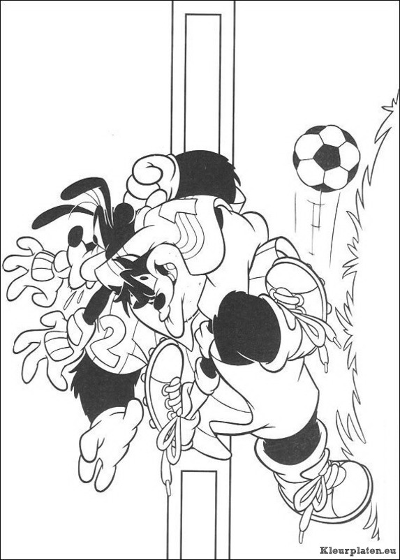 Goofy kleurplaten